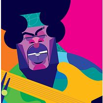 Music legends. Ilustração tradicional, Ilustração vetorial e Ilustração digital projeto de Ivan Sciberras - 29.08.2023