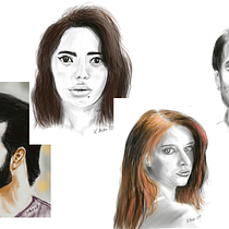 My project for course: Portrait Sketchbooking: Explore the Human Face. Sketching, Drawing, Portrait Drawing, Artistic Drawing, and Sketchbook project by Reg Watson - 08.09.2023