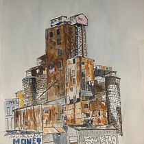 My project for course: Architectural Sketching with Watercolor and Ink. Sketching, Drawing, Watercolor Painting, Architectural Illustration, Sketchbook & Ink Illustration project by john.bailey - 08.29.2023