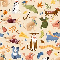 Mi proyecto del curso: Diseño infantil: creación de patrones divertidos Ein Projekt aus dem Bereich Traditionelle Illustration, Produktdesign, Musterdesign, Digitale Illustration und Kinderillustration von Daniela Friedenthal - 22.08.2023
