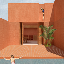 Recreating @palmamx's Punta Mita. Un projet de Architecture, Design graphique, Architecture d'intérieur, Design d'intérieur, Pa, sagisme, Collage, Architecture numérique et Illustration architecturale de Rhoda - 30.08.2023