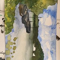 Mi proyecto del curso: Paisajes naturales en acuarela. Un progetto di Belle arti, Pittura e Pittura ad acquerello di Mildrette Lilian Davey Olórtegui - 30.08.2023