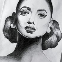 Meus retratos com as dicas de Gabriela Niko.. Drawing, Portrait Drawing, Artistic Drawing, Sketching, and Sketchbook project by Guilherme Jerônimo - 08.19.2023