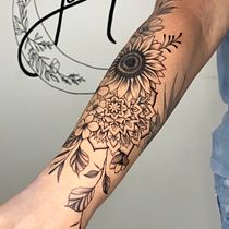 Meu projeto do curso: Tatuagem para principiantes. Tattoo Design project by Jéssica de Lene - 08.31.2023