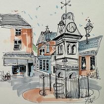My project for course: Expressive Architectural Sketching with Colored Markers. Sketching, Drawing, Architectural Illustration, Sketchbook & Ink Illustration project by Kyle Lundquist - 08.26.2023