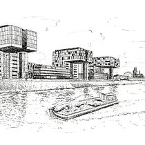 Mein Abschlussprojekt für den Kurs: Urbane Architekturskizzen mit Tusche. Un proyecto de Ilustración tradicional, Bocetado, Dibujo, Ilustración arquitectónica e Ilustración con tinta de Mechthild Hendricks - 31.08.2023