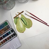 My project for course: Realistic Botanical Illustration: Escape to Nature. Botanical Illustration project by Ola Moas - 09.01.2023