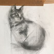 My project for course: Expressive Drawing with Charcoal. Fine Arts, Drawing, Portrait Drawing, and Naturalistic Illustration project by poppyreid01 - 09.01.2023