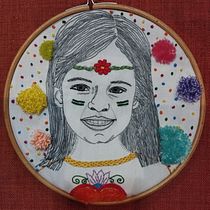 Mi proyecto del curso: Creación de retratos bordados. Un projet de Broderie , et Design textile de Lourdes Avila - 01.09.2023
