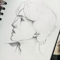 My project for course: Portrait Sketchbooking: Explore the Human Face. Sketching, Drawing, Portrait Drawing, Artistic Drawing, and Sketchbook project by Oliwia Dudzik - 08.01.2023