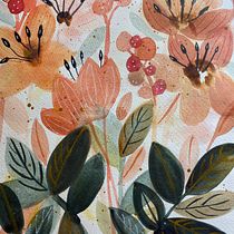 Acuarela floral: conecta con la naturaleza. Ilustração tradicional, Pintura, Pintura em aquarela e Ilustração botânica projeto de Ro ♡ - 30.08.2023