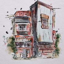 My project for course: Expressive Architectural Sketching with Colored Markers. Sketching, Drawing, Architectural Illustration, Sketchbook & Ink Illustration project by kudryavtseva - 09.01.2023