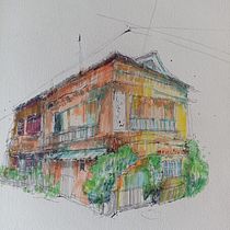Mi proyecto del curso: Dibujo arquitectónico expresivo con marcadores de colores. Sketching, Drawing, Architectural Illustration, Sketchbook & Ink Illustration project by Yol Casentini - 09.02.2023