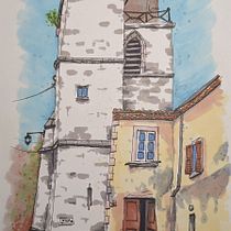 Mon projet du cours : Esquisses d'architecture expressives aux feutres de couleur. Sketching, Drawing, Architectural Illustration, Sketchbook & Ink Illustration project by Manuel - 08.23.2023