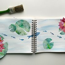 Mein Abschlussprojekt für den Kurs: Kreatives Sketching mit Aquarell für Anfänger. Traditional illustration, Sketching, Creativit, Drawing, Watercolor Painting, and Sketchbook project by Myriam - 09.03.2023