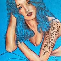 Mon projet du cours : Illustration au pastel et aux crayons de couleur. Un progetto di Illustrazione tradizionale, Belle arti, Disegno a matita, Disegno, Disegno di ritratti, Disegno realistico e Disegno artistico di Sandrine Lange Jeauffroy - 03.09.2023