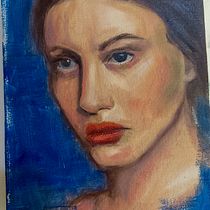Meu projeto do curso: Retrato expressivo a óleo: explore a técnica alla prima. Un projet de Beaux Arts, Peinture , et Peinture à l'huile de Soraya Marx - 03.08.2023