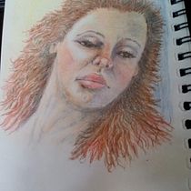 My project for course: Vibrant Portrait Drawing with Colored Pencils. Drawing, Portrait Drawing, Sketchbook, and Colored Pencil Drawing project by Craig Wilkinson - 09.03.2023