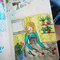 Mój projekt z kursu: Szkicownik do odkrycia własnego stylu rysunku . Un proyecto de Ilustración tradicional, Bocetado, Creatividad, Dibujo, Pintura a la acuarela, Sketchbook y Pintura gouache de natolinek - 31.08.2023