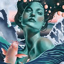 My project for course: Fantasy Portraits in Procreate Ein Projekt aus dem Bereich Traditionelle Illustration, Digitale Illustration und Digitale Malerei von Bryn Phillips Nguyen - 04.09.2023
