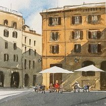 Il mio progetto del corso: Tecniche moderne di acquerello paesaggistico. Painting, and Watercolor Painting project by Laura Scuriatti - 09.05.2023