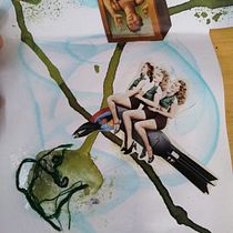 Mi proyecto del curso: Cuaderno creativo: experimenta con collage, estampación y decoupage. Traditional illustration, Collage, Paper Craft, and Sketchbook project by Alejandra Ceballos - 09.05.2023