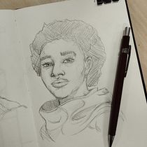 Meu projeto do curso: Caderno de retratos: explore o rosto humano. Sketching, Drawing, Portrait Drawing, Artistic Drawing, and Sketchbook project by Victor Dias dos Santos - 08.14.2023