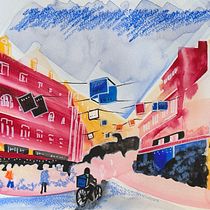 My project for course: Modern Urban Sketching Techniques with Mixed Media Ein Projekt aus dem Bereich Traditionelle Illustration, Malerei, Architektonische Illustration und Illustration mit Tinte von Brigitte Amparan - 03.09.2023