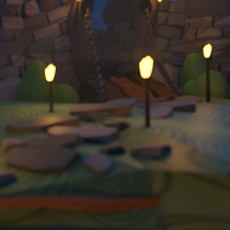 Mi proyecto del curso: Modelado de escenarios low poly para videojuegos. 3D, and 3D Modeling project by Angelo Lucero - 09.13.2023
