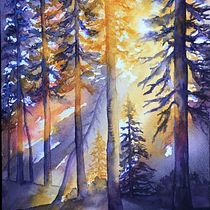 My project for course: Dreamy Watercolor Landscapes: Paint with Light. Pintura, e Pintura em aquarela projeto de ellensullivan2 - 05.09.2023