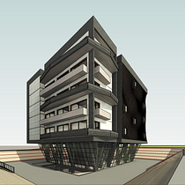 Mi proyecto del curso: Modelado de edificios paramétricos con Revit. Un projet de 3D, Architecture, Architecture d'intérieur, Modélisation 3D, Architecture numérique , et ArchVIZ de Steven Cifuentes Ramirez - 05.09.2023
