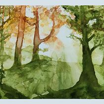 Mi proyecto del curso: Paisajes de ensueño con acuarela: plasma la luz. Pintura, e Pintura em aquarela projeto de Sofia Orus - 06.09.2023