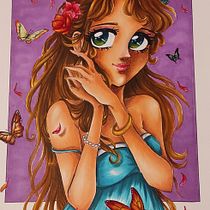 Il mio progetto del corso: Colorazione con pennarelli per disegno manga. Traditional illustration, Comic, Color Theor, and Manga project by Veronica Bassetto - 09.06.2023