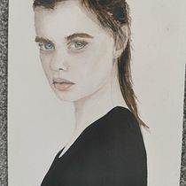 My project for course: Watercolor Portrait from a Photo. Traditional illustration, Watercolor Painting, and Portrait Drawing project by Pea Max - 09.06.2023