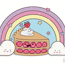 Mein Abschlussprojekt für den Kurs: Illustration im Kawaii-Stil: Gestalte niedliche Welten, die Freude bereiten. Character Design, Digital Illustration, and Manga project by Nicole - 09.05.2023