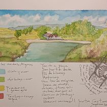 Mi proyecto final del curso: Cuaderno de viaje en acuarela.    . Watercolor Painting, Traditional illustration, Architectural Illustration, and Sketchbook project by Mirta Castanheira Labbate - 09.13.2023