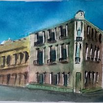 Mi proyecto del curso: Dibujo arquitectónico con acuarela y tinta. Sketching, Drawing, Watercolor Painting, Architectural Illustration, Sketchbook & Ink Illustration project by Juan Montejo - 09.07.2023