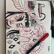 My project for course: Dreamlike Illustration: Draw Your Imagination Ein Projekt aus dem Bereich Traditionelle Illustration, Zeichnung, Illustration mit Tinte und Musik von fotodarpolk - 07.08.2023