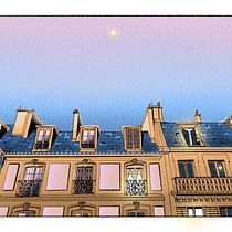 Paris when the sky is pink.. Un proyecto de Ilustración tradicional, Bocetado, Ilustración digital, Pintura digital y Sketchbook de Pochthakorn Wangtherdkiat - 06.09.2023