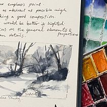 My project for course: Painting Realistic Watercolor Landscapes. Projekt z dziedziny  Sztuki piękne,  Malarstwo, Sketching, Malowanie akwarelą, Ilustracja naturalist i czna użytkownika beautyoncanvas1 - 08.09.2023