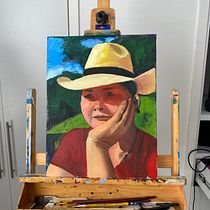 Mi proyecto del curso: Retratos contemporáneos al óleo Ein Projekt aus dem Bereich Traditionelle Illustration, Bildende Künste, Malerei und Ölmalerei von Jesus Barrera Reyes - 26.09.2023