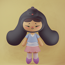 Mei: Creación de personajes kawaii en 3D con Blender  Ein Projekt aus dem Bereich Traditionelle Illustration, Design von Figuren, Digitale Illustration, 3-D-Modellierung und Manga von lunaduranp - 07.09.2023