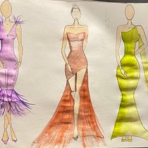 Mi proyecto del curso: Ilustración de bocetos de moda. Een project van Traditionele illustratie,  Schetsen,  Modeontwerp, Digitale tekening y Mode-illustratie van Yuridia Quintos - 25.08.2023