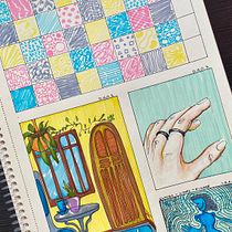 My project for course: Sketchbook Exercises for Artistic Growth. Ilustração tradicional, Artes plásticas, Esboçado, Desenho, Sketchbook, Desenho a lápis, Desenho com lápis de cor, e Pattern Design projeto de Orhan Bayraktaroğlu - 29.08.2023