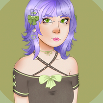 My project for course: Female Character Portraits in Procreate. Projekt z dziedziny Trad, c, jna ilustracja, Ilustracja c, frowa, R, sunek c i frow użytkownika Noah - 09.09.2023
