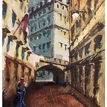 Mi proyecto del curso: Representación arquitectónica en acuarela. Un projet de Illustration traditionnelle, Esquisse , Dessin, Aquarelle, Illustration architecturale , et Carnet de croquis de Gerardo Salandra - 09.09.2023
