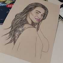 Mi proyecto del curso: Ilustración con pastel y lápices de colores. Un progetto di Illustrazione tradizionale, Belle arti, Disegno a matita, Disegno, Disegno di ritratti, Disegno realistico e Disegno artistico di Diego Segura - 09.09.2023