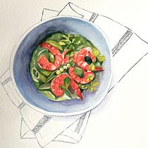 My project for course:  Flavorful Food Illustration with Watercolor. Un progetto di Illustrazione tradizionale, Belle arti, Pittura e Pittura ad acquerello di theearthdweller - 08.09.2023