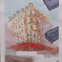 My project for course: Architectural Sketching with Watercolor and Ink. Sketching, Drawing, Watercolor Painting, Architectural Illustration, Sketchbook & Ink Illustration project by Gerald Mills - 09.10.2023