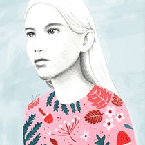 Mi proyecto del curso: Retrato con lápiz, técnicas de color y Photoshop. Projekt z dziedziny Trad, c, jna ilustracja,  Sztuki piękne, R, sunek ołówkiem,  R, sunek, Ilustracja c, frowa i Portret użytkownika Julia Guevara - 09.09.2023